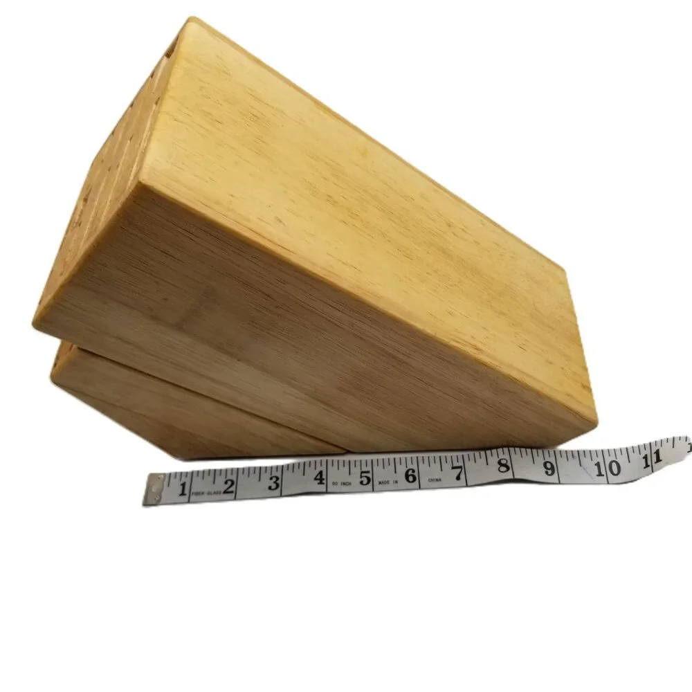Zwilling J.A. Henckels 20 Slot Wooden Knife Block Angled Countertop